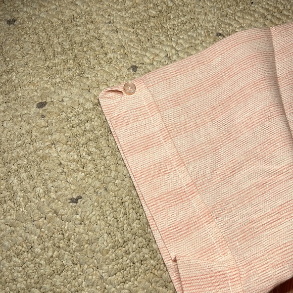 CubaVera striped pink shirt sleeve button up - Picture 5 of 6